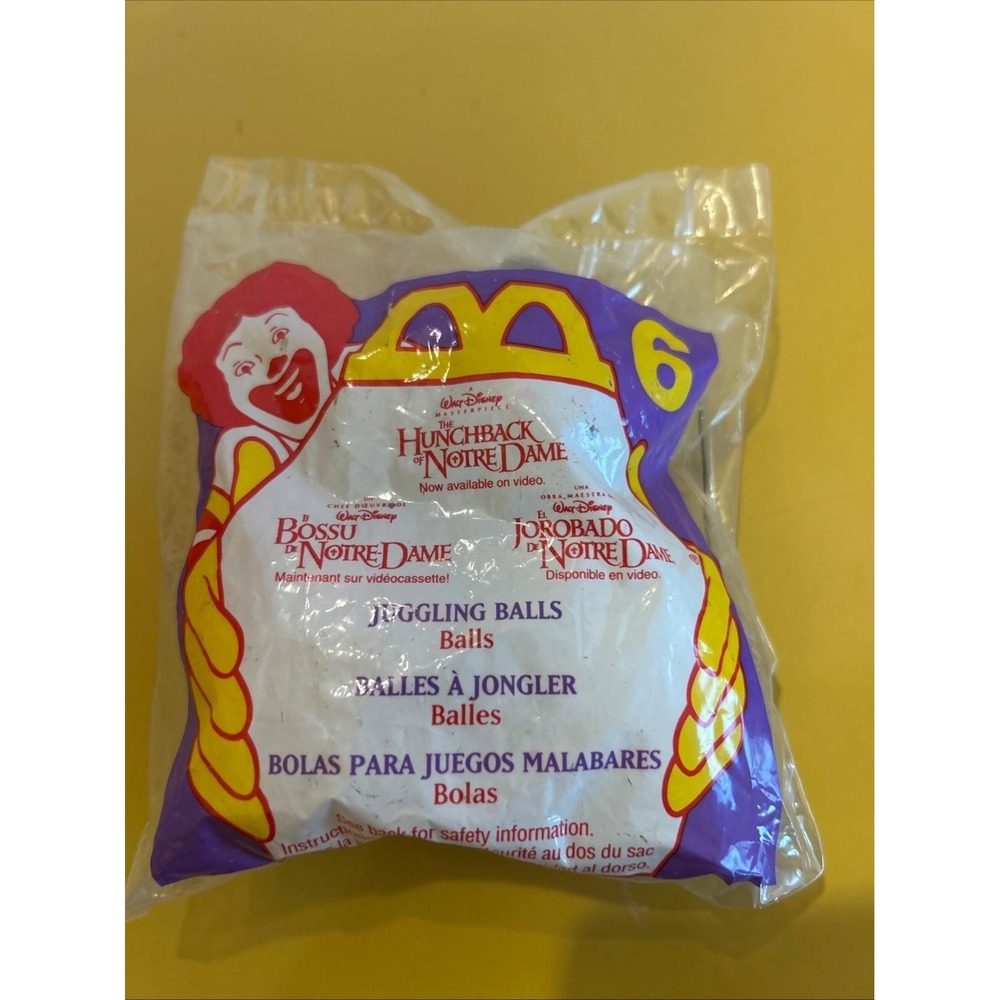 1996 McDonalds HUNCHBACK of NOTRE DAME Happy Meal Toy #6 JUGGLING BALLS